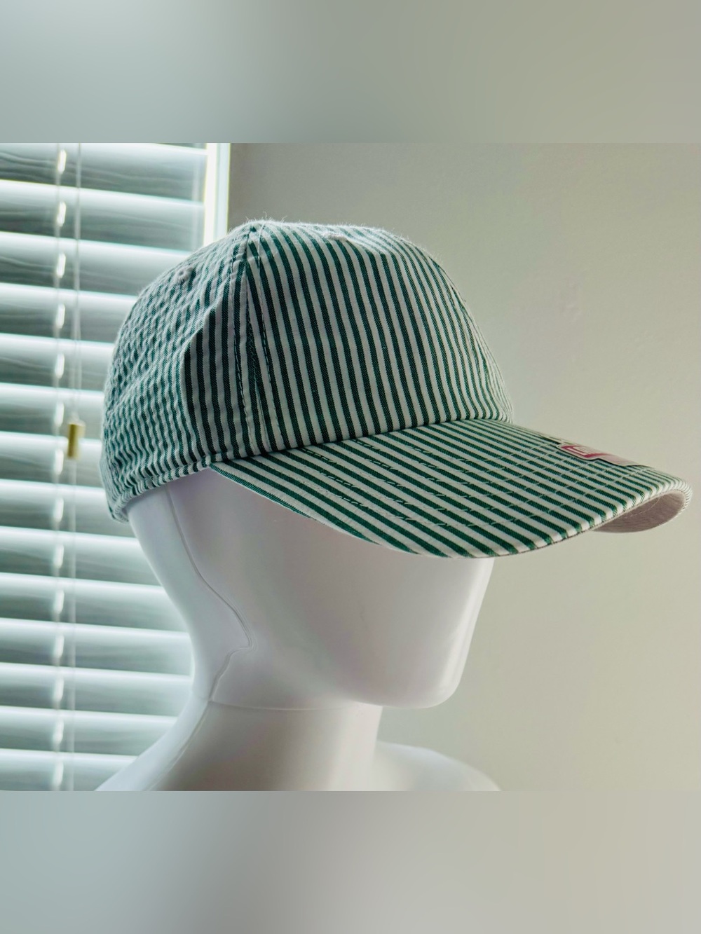 American Needle Womens NEW Ladies Fit White Green Stripe Golf Baseball Cap Hat. - Picture 8 of 15